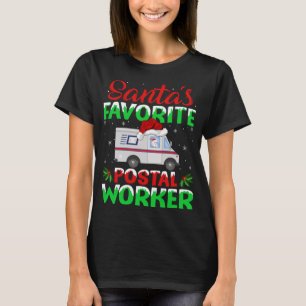 Camiseta Papais noeis do Correio Mensagem Carrier Mailman N
