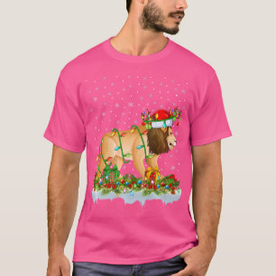 Camiseta Papais noeis Do Leão De Montanha Lighting Mountain