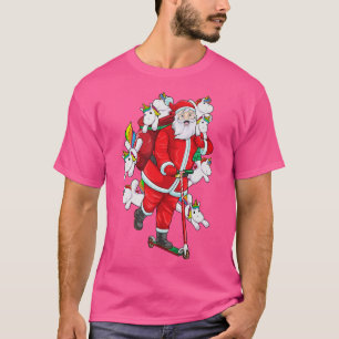 Camiseta Papais noeis do Unicórnio Saco de Natal Meninos Má