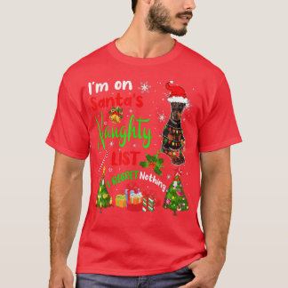 Camiseta Papais noeis Doberman, estou na Lista de Papais no