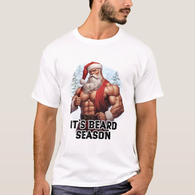 Camiseta Papais noeis é a estação da barba (Frente)