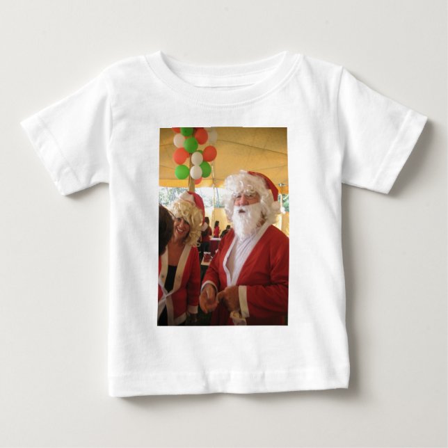 Camiseta Papais noeis e Celebração de Natal da Sra. Claus - (Frente)