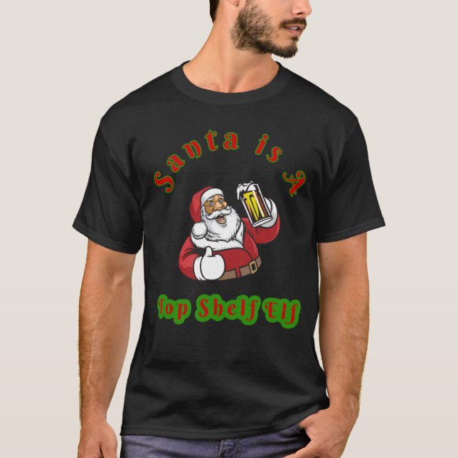 Camiseta Papais noeis e cervejas de Natal "Papais noeis do  (Frente)