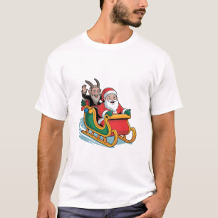 Camiseta Papais noeis e Natal escuro Mau de Krampus Natal N