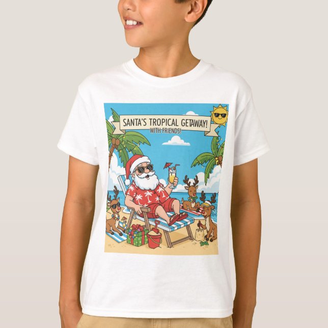 Camiseta Papais noeis e Reenas Tropicais (Frente)