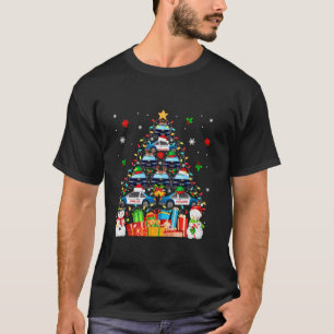 Camiseta Papais noeis Elf Reindeer Policiais Carros Como Dr