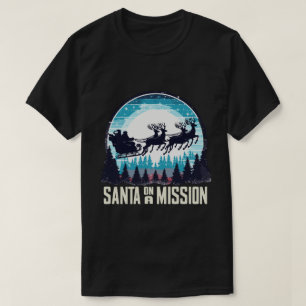 Camiseta Papais noeis Em Natais vintages De Missão