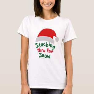 Camiseta Papais noeis Encostando A Neve: Feliz Natal