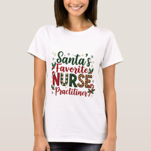 Camiseta Papais noeis Enfermeiros Favoritos Nurs De Natal