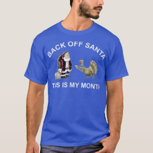 Camiseta Papais noeis Enfurecidos Turquia Mês Piada Obrigad