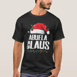 Camiseta Papais noeis Engraçados Abuela Claus Família de Na