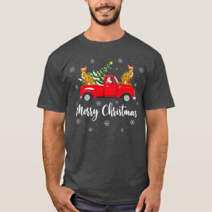 Camiseta Papais noeis Engraçados Andando Na Árvore De Natal