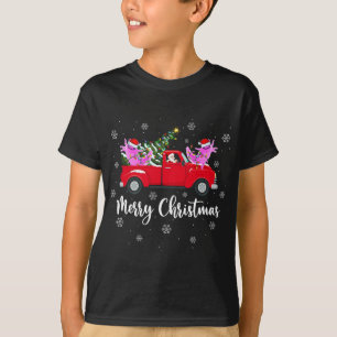 Camiseta Papais noeis Engraçados Andando Na Árvore De Natal