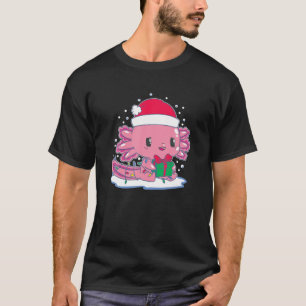Camiseta Papais noeis Engraçados Axolotl Salamander L Mexi