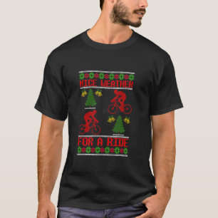 Camiseta Papais noeis Engraçados Bicicleta Ciclista Feia de