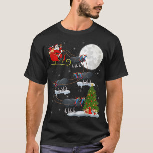 Camiseta Papais noeis Engraçados Da Árvore De Iluminação Do