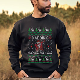 Camiseta Papais noeis Engraçados Dabbing Ugly Christmas