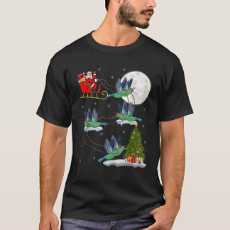 Camiseta Papais noeis Engraçados De Árvore De Iluminação Do