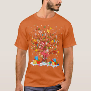 Camiseta Papais noeis Engraçados de Árvore de Natal Flaming