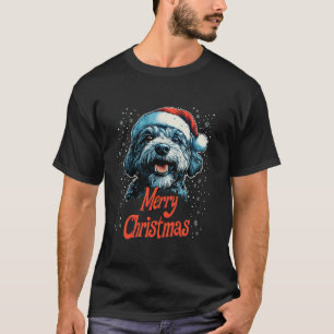 Camiseta Papais noeis Engraçados de Dodle Feliz Natal Golde