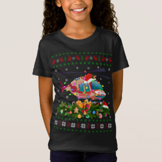 Camiseta Papais noeis Engraçados De Iluminação Do Xmas