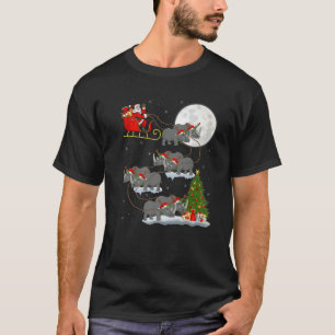 Camiseta Papais noeis Engraçados De Iluminação Xmas Que 