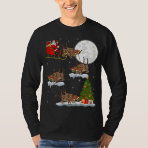 Camiseta Papais noeis Engraçados De Iluminação Xmas Que And