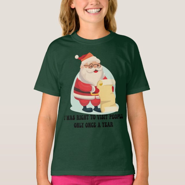 Camiseta Papais noeis engraçados de Natal (Frente)