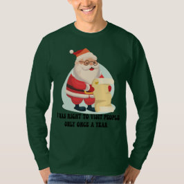 Camiseta Papais noeis engraçados de Natal
