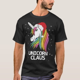 Camiseta Papais noeis Engraçados de Natal do Unicórnio