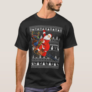 Camiseta Papais noeis Engraçados De Pássaros Engordados A