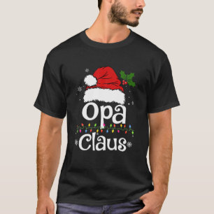 Camiseta Papais noeis Engraçados de Pijama de Natal do Opa