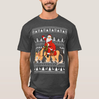 Camiseta Papais noeis Engraçados Do Anteatro Que Andam Ante