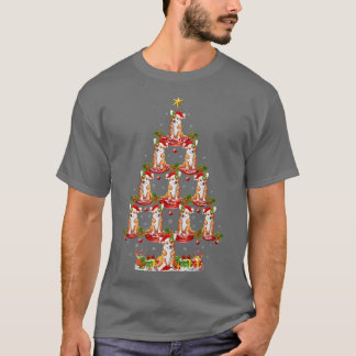 Camiseta Papais noeis Engraçados do Natal Corgi Dog Árvore 