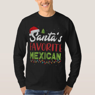 Camiseta Papais noeis engraçados favoritos de Natal mexican