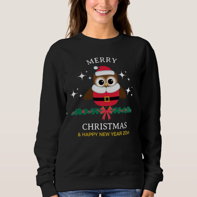 Camiseta Papais noeis Engraçados Feliz Natal e Feliz ano no (Frente)