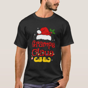 Camiseta Papais noeis Engraçados Grampo Claus Família de Na