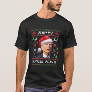 Camiseta Papais noeis engraçados Joe Biden Feliz ano novo U
