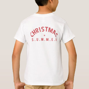 Camiseta Papais noeis Engraçados No Natal Do Verão Em Julho