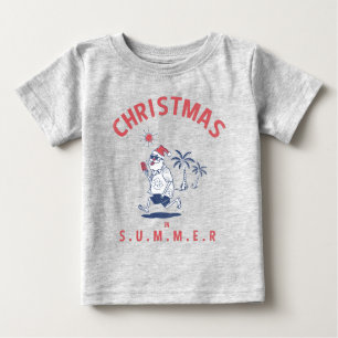 Camiseta Papais noeis Engraçados No Natal Do Verão Em Julho
