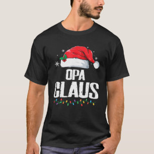 Camiseta Papais noeis Engraçados Opa Claus Família de Nat