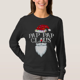 Camiseta Papais noeis Engraçados Pap Claus Filiação de Nata