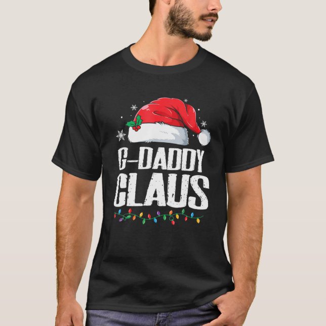Camiseta Papais noeis Engraçados Primo Claus Família de Nat (Frente)