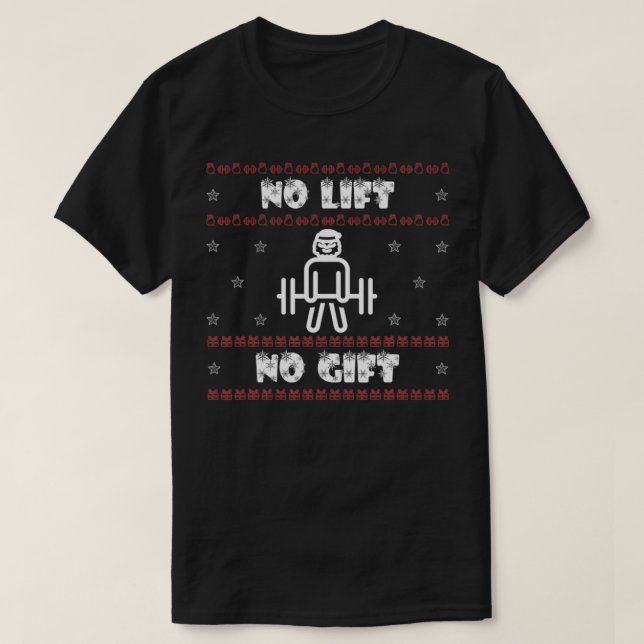 Camiseta Papais noeis Engraçados Sem Levantamento Sem Prese (Frente do Design)