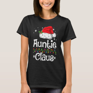 Camiseta Papais noeis Engraçados Tia Claus Família de Natal