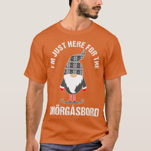 Camiseta papais noeis escandinavos Gnomo Smorgasbord Christ