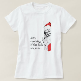 Camiseta Papais noeis Espetaculares Apenas Verificando Cria