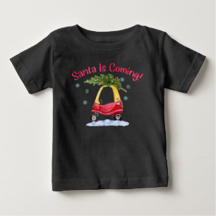 Camiseta Papais noeis Estão Vindo Crianças Árvore De Nat