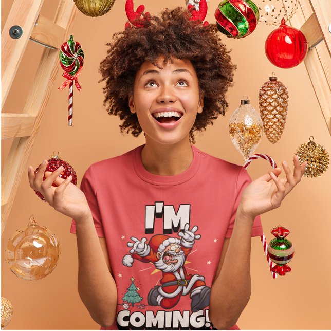 Camiseta Papais noeis Executando Natal Holiday Engraçado Na (Criador carregado)