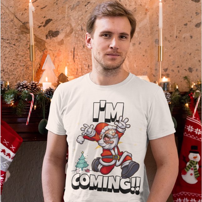 Camiseta Papais noeis Executando Natal Holiday Engraçado Na (Criador carregado)